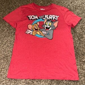 Tom and Jerry Graphic Red Men's Tee